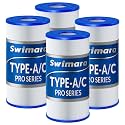 4-Pack Type A/C Pool Filter Cartridges 8x4.25 in, Pro Series