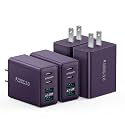 4-Pack USB C Charger Block, 40W Type C Charger Fast Charging Block, 4-Port PD Power Adapter + QC Wall Plug Multi Type C Charging Block Cube for iPhone 16 15 14 13 12 11 Pro Max Plus, Samsung, iPad