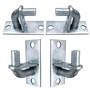 4 Pack Wall Mount Gate Hinges Heavy
