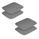 4 Packs Reusable Dog Mat, Thermoplastic Polyurethan Pads, Non-Slip Washable Pee Pads for Dogs, Fast Absorbent Pet Whelping Pads, Puppy Mat for Incontinence, Housebreak, Crate(34"x36")