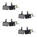 4 Pairs Bike Brake Pads Compatible with TRP Tektro Shimano Deore Br-M575 M525 M515 T615 T675 M505 M495 M486 M485 M475 M465 M447 M446 M445 M416 M415 M395 M375 M315 M355 C601(Black,Resin,Semi Metallic)