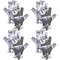 4 Pairs Fingerless Gloves Fishing Gloves, UPF 50+ Breathable, Quick-Drying Sun Protection for Men & Women Anti-Slip for Fishing, Cycling