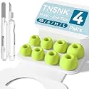 4 Pairs Replacement Ear Tips for AirPods Pro 1st /2nd(Y-Green)