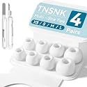 4 Pairs Replacement Ear Tips for AirPods Pro 1st /2nd（White）