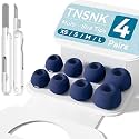 4 Pairs Replacement Ear Tips for AirPods Pro 1st /2nd(Blue)