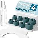 4 Pairs Replacement Ear Tips for AirPods Pro 1st /2nd(S-Green)
