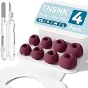 4 Pairs Replacement Ear Tips for AirPods Pro 1st /2nd(Z-Red)