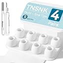 4 Pairs Replacement Ear Tips for AirPods Pro 1st /2nd(Small-White