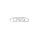 4-Pc Aluminum Inner Vent Rings for Toyota Tacoma 2016-2023, Silver