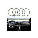 4-Pc Aluminum Outer Vent Rings for Toyota Tacoma 2016-2023, Green