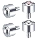 4 Pcs 1.19 in Steel Roller Ball Transfer Bearing Caster