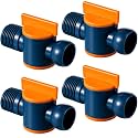 4 Pcs 1/2" Male NPT Valves Coolant Hose Male NPT Valves
