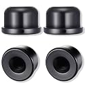 4 Pcs 1/4-27 Solid Lamp Finials Caps, Lamp Shade Holder, Lamp Accessories, Lamp Decoration, Lamp Finial Knob, Black
