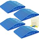 4 Pcs 12 Slot Storage Rack for Quilting Rulers, Blue Ruler Holder Organizer