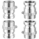 4 Pcs 2" Aluminum Camlock Fitting Cam Groove Coupler, 2" Part F