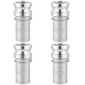 4 Pcs 2" Aluminum Camlock Fitting Cam Groove Coupler, 2" Part E
