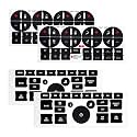 4 PCS AC Dash Button Repair Kit, Decal Replacement for Fixing Ruined Faded A/C Controls, AC &amp; Radio Dash Buttons Decal Replacement Stickers, Universal Car Accessories