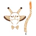 4 PCS Animal Ears and Tail Set for Kids and Adults-Halloween Christmas Theme Party Cosplay Animal Costume Accessory