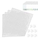 4 PCS Aquarium lid Hood, Fish Tank Top Cover, Plastic Grid Panel Fish Tank Lid Aquarium Cover lid to Prevent Fish from Jumping Out of The Tank and Reptile Pet from Escaping