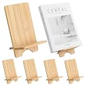 4 Pcs Bamboo Book Stand for Display Book Holder