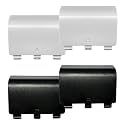 4 Pcs Battery Back Cover for Xbox Series X/S Controller[NOT for Xbox One & One X/S],Battery Back Shell Covers,Replacement Battery Door Shell Repair Part Compatible with Xbox Series S/X(Black&White)