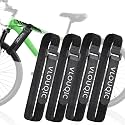 4 PCS Bike Rack Straps Bike Wheel Straps, Adjustable Bike Straps for Rack with Durability Hook Bike Car Rack Accessories, Keep The Bicycle Wheel from Spinning for Transportation and Storage