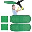 4 PCS Ceiling Fan Duster Kits,100% Microfibre Fan Blade Cleaner for high Ceiling Fan Blades.Machine Washable and Reusable,Includes 2 Ceiling Fan dusters and 2 Microfibre Towels