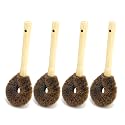Natural Coconut Coir Dish Brush, 4 PCS