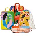 4 Pcs Compression Packing Cubes for Travel, Waterproof Luggage Organizer Washable Storage Bags Set - Packaging Cubes for Backpack Travel and Carry-Ons