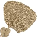 4 Pcs Exfoliating Glove Natural Loofah Shower Gloves Korean Bath Mitt