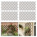Plant Trellis Outdoor, 38" x 89" Expandable Wooden Lattice 4PCS