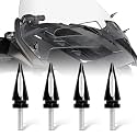 4 Pcs Fairing Windshield Spike Bolts Windscreen Trim Screws Hardware Kit For Can Am Spyder F3-T F3-L 2016-2025 4 Screws Windscreen Accessories (Black Style)