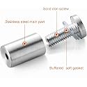 4 Pcs Glass Studs/Standoffs/Spacer - 304 Grade Stainless Steel | Multiple Sizes | Model - 1 Inch x 1 Inch