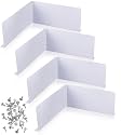 4 Pcs Gutter Valley Splash Guards Downspout Diverter, Foldable