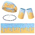 4 Pcs Ice Cream Drip Baseball Accessories Baseball Headband and Wristbands
