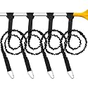 4 Pcs Kayak Paddle Leash Kayak Rod Lanyard Stretchable Coiled Tether