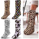 4 Pcs Leg Cast Sock Cover Foot, Black, White, Brown, Gray, Stylish
