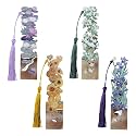 4 PCS Metal Bookmarks with Tassel, Retro Flower Oil Painting Bookmarks for Women (BKM-046-005-F4)