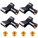 4 Pcs Mic Clips with 4 Adjustable Adapters, Mic Clip 5/8" to 3/8"