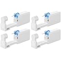 4 Pcs No Pain Self Ear Piercing Disposable Stud Gun Kit (Silver) Pack of 4
