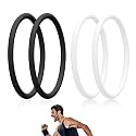 Lyreh 4 Pcs Patellar Tendon Support Strap, Knee Band (Black and White)