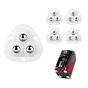 4 PCS Small Appliance Casters Wheels Sticky Swivel Sliders Mini Self Adhesive Universal Wheel 360 Degree Rotation Storage Box Furniture Bins Bottom Trash Can Kitchen Appliances Caster (White)