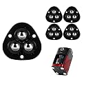 4 PCS Small Appliance Casters Wheels Sticky Swivel Sliders Mini Self Adhesive Universal Wheel 360 Degree Rotation Storage Box Furniture Bins Bottom Trash Can Kitchen Appliances Caster (Black)