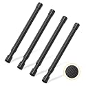 4 Pcs Small Tension Rod 10-15.7 inch Spring Rod, Tension Rod Spring Tension Rod, Small Tension Curtain Rod, Mini Tension Rods for Closet, Cabinets, Cupboard, Drawers, Black