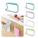 4 PCS Towel Rack Hanging Holder Organizer | Towel Bar Rack for Kitchen Bathroom | Over the Door Cabinet Cupboard Hanger