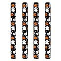 4 PCS Washable Refrigerator Door Handle Covers Halloween Pumpkin Ghost Anti-Skid Protector for Fridge Oven Keep Off Fingerprints Liquid Oil Stain Food Spot