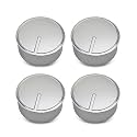 4 Pcs WPW10437088 W10437088 Range Surface Burner Control Knob Fit for Whirlpool Ranges Knobs Replace W10437088 3020323 PS11754724