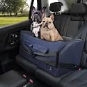 A 4 Pet Dog Car Seat, Under 55 lbs, 2 Safety Belts & Storage Bags