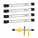 4 Pieces 12" Magnetic Tool Holder Strip, Stainless Steel Surface Tool Magnet Bar, Metal Tool Organizer Rack for Garage Organization, Easy To Install in Workshop, Mounting Screws Included