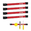 4 Pieces 12" Magnetic Tool Holder Strip, Red Magnet Bar, Metal Tool Organizer Rack for Garage Organization, Easy To Install in Workshop, Mounting Screws Included